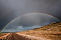 We encountered this beautiful rainbow driving around the Vatnsnes Peninsula