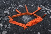 Remnants of the ship wreck on Djúpalónssandur Beach