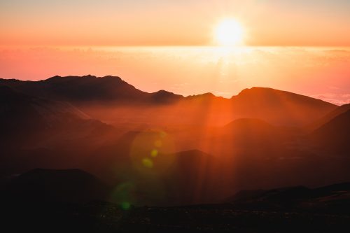 Sunrise at Haleakalā National Park, Maui