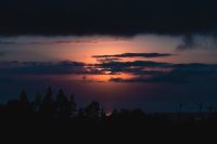 Sunset from Airbnb in Kula, Maui