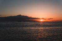 Sunset over Lahaina harbour, Maui
