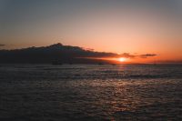 Sunset over Lahaina harbour, Maui