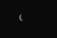 Moon shot from Lake Pukaki Reserve campsite