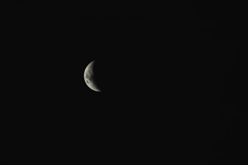 Moon shot from Lake Pukaki Reserve campsite