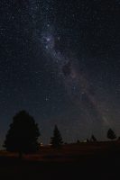 Night sky from Lake Pukaki Reserve campsite