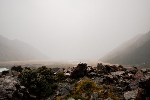 Obscured view, Blue Lakes & Tasman Glacier View Track, Aoraki/Mount Cook National Park
