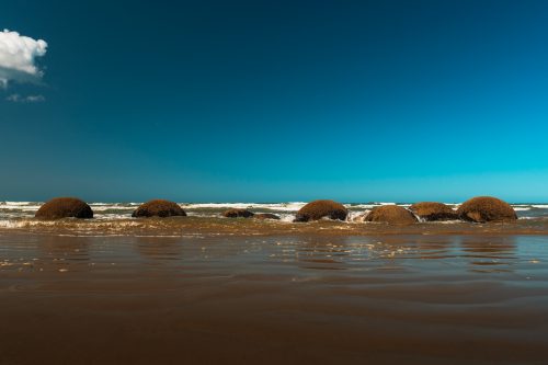 Moeraki Boulders Beach