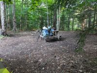 Cranberry Lake 50 / CL50 hike: Chair Rock Flow campsite